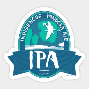 IPA - Indigenous Pandora Ale - AVATAR Land Inspired Shirt Sticker